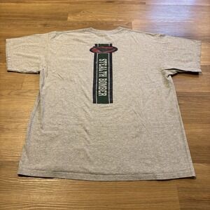 VTG‎ Stealth Bomber B-2 Pocket Tee Men's XL Gildan Ultra Cotton Heavyweight Y2K